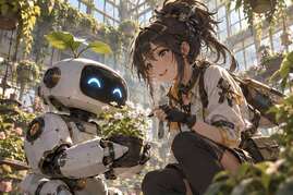 Greenhouse robot companion base frame