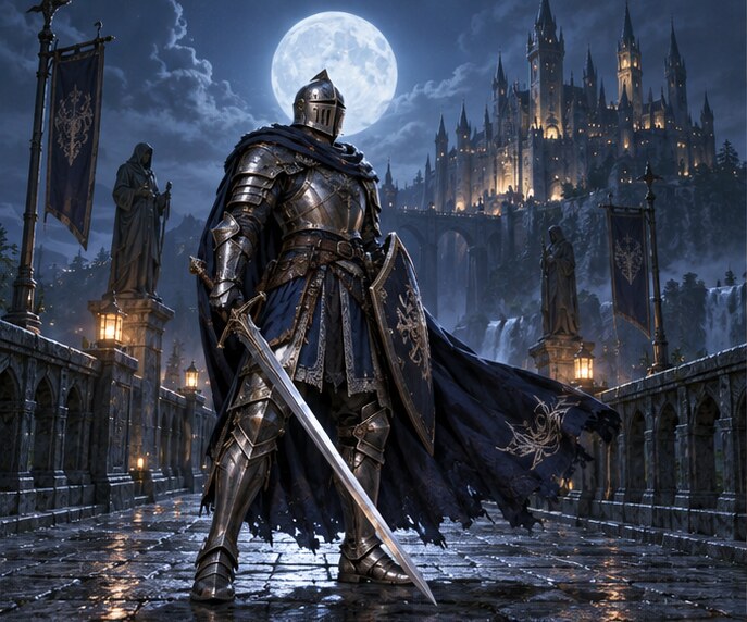 Moonlit knight style reference