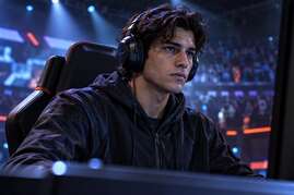 Esports player portrait base frame