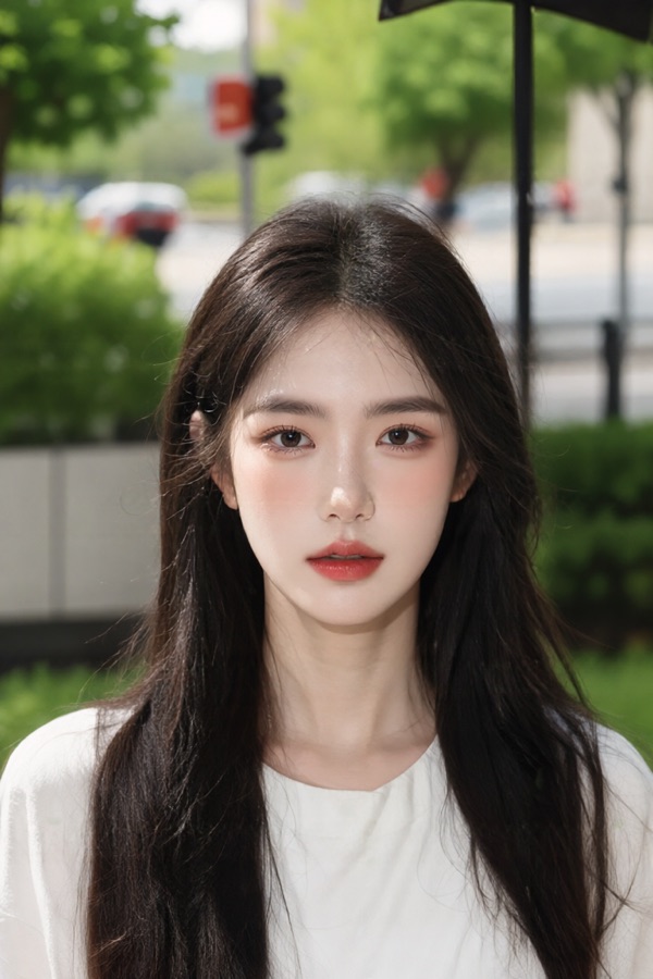 Virtual Makeup — Korean dewy look, clearly visible
